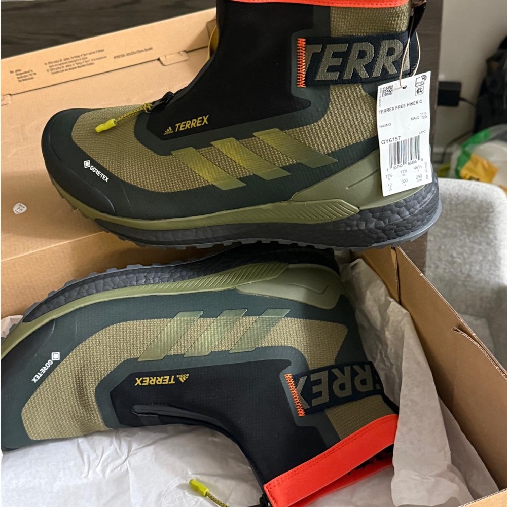 Adidas Terrex Green Hiking Boots